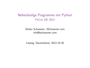 Nebenläufige Programme mit Python