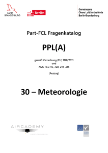 PPL(A) 30 – Meteorologie