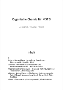Organische Chemie für MST 3
