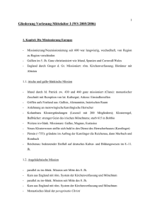 Gliederung Vorlesung Mittelalter I (WS 2005/2006)