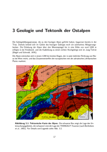 3 Geologie und Tektonik der Ostalpen