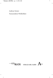 steiner-e 1..224 - Verlag Karl Alber
