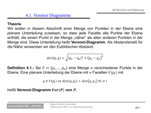 4.1. Voronoi Diagramme - Informatik Uni Leipzig