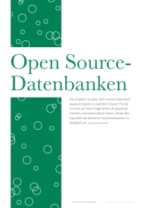 Open Source-Datenbanken - ADMIN