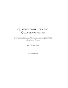 Quantencomputer mit Quantenpunkten