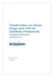 Transformation von Gauss-Krüger nach UTM mit