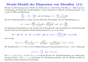 Drude-Modell der Dispersion von Metallen (11)