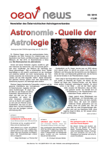 oeav news 02-2015 - Österreichischer Astrologenverband