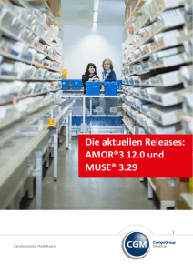 Die aktuellen Releases: AMOR®3 12.0 und MUSE® 3.29