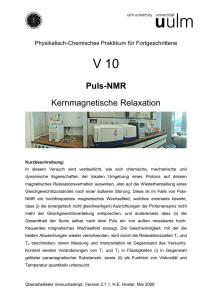 Puls-NMR - Universität Ulm