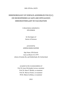 immunobiology of surface‐assembled poly(i:c) - ETH E