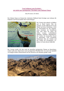 Vom Sediment zum Peridotit - ein (nicht nur) geologischer Überblick