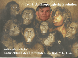 Anthropologische Evolution (Mensch)