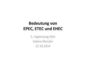 Bedeutung von EPEC, ETEC und EHEC, Messler S