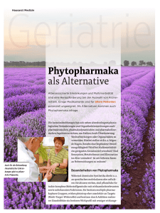 Phytopharmaka als Alternative