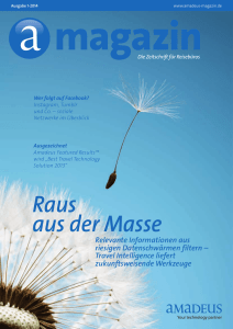 amadeus Magazin | Ausgabe 1/2014