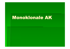 Monoklonale AK - Biochemie Trainingscamp