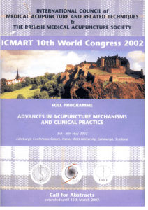 ICMART Congress Edinburgh