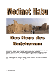 Das Haus des Butehamun - Ägyptologie Community