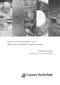 Master in Philosophie (MA)