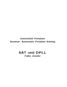 SAT und DPLL - Universität Potsdam