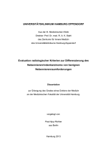 UNIVERSITÄTSKLINIKUM HAMBURG EPPENDORF Evaluation
