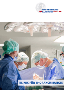 klinik für thoraxchirurgie - Universitätsklinikum Freiburg