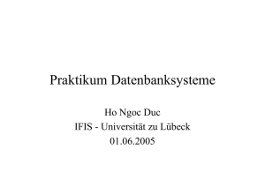 Servlet/JSP - IFIS Uni Lübeck
