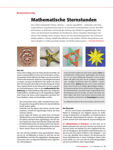 Sternstunden - Gesammelte «Mathematik