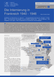 die internierung in frankreich 1940 - 1946 Marie