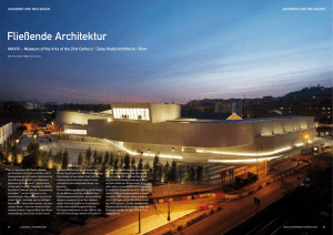 Fließende Architektur - architektur