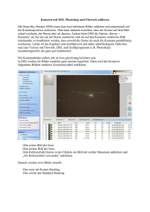 Kometen mit DSS, Photoshop und Fitswork addieren