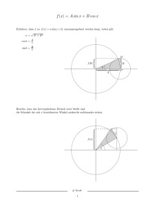 trigon. Funktionen, f(x)=A sin x + B cos x