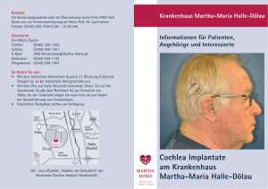 Cochlea Implantate am Krankenhaus Martha-Maria Halle
