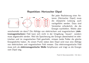 Repetition: Hertzscher Dipol