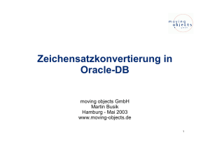 Zeichensatzkonvertierung in Oracle-DB