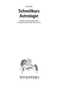 Schnellkurs Astrologie Buch