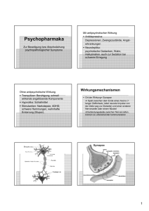 LV Psychopharmakologie/Antidepressiva