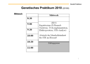 Genetisches Praktikum 2010 (20160)