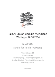Tai Chi Chuan und die Meridiane