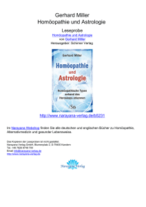 Gerhard Miller Homöopathie und Astrologie