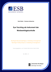 Eye Tracking als Instrument der Werbeerfolgskontrolle