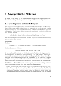 1 Asymptotische Notation