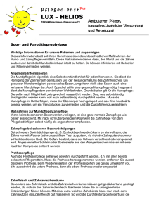 Soor- und Parotitisprophylaxe - pflegedienstpluslux