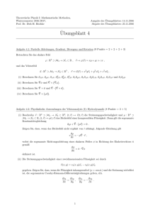 Ubungsblatt 4 - Institut für Theoretische Physik