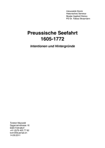 Preussische Seefahrt 1605-1772
