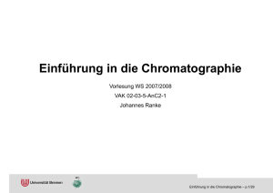 Einführung in die Chromatographie