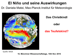 El Niño und seine Auswirkungen