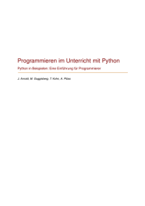 Programmieren im Unterricht mit Python