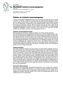Listeria monocytogenes - Kantonales Labor Zürich
